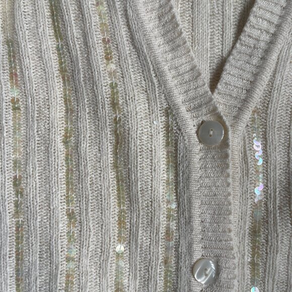 Vintage Work in Progress by Gladys Bagley cardigan sweater, size L, angora - Picture 4 of 6